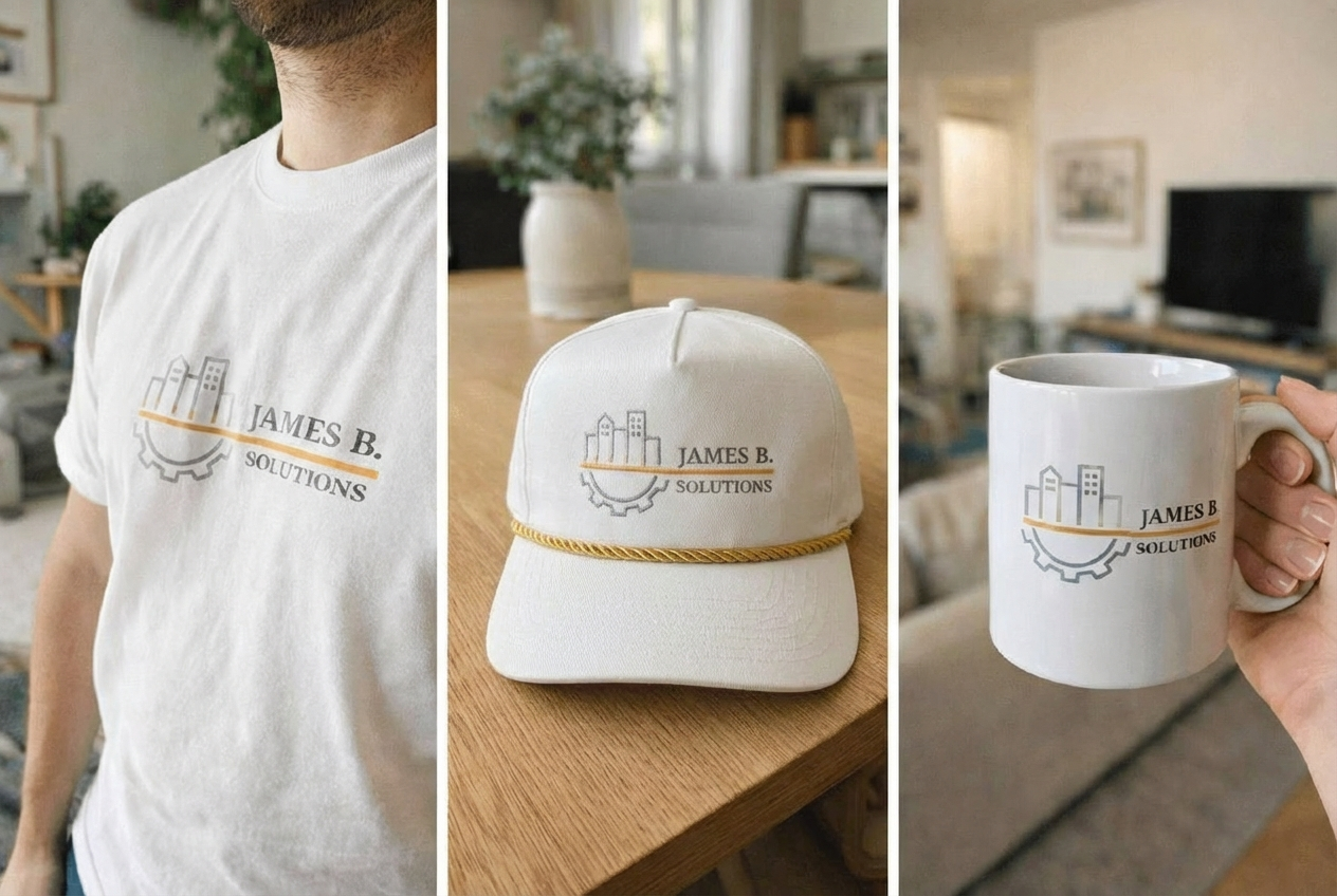 James B. Solutions branded merchandise